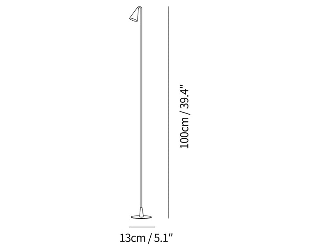 Conical Bellflower Outdoor Floor Lamp